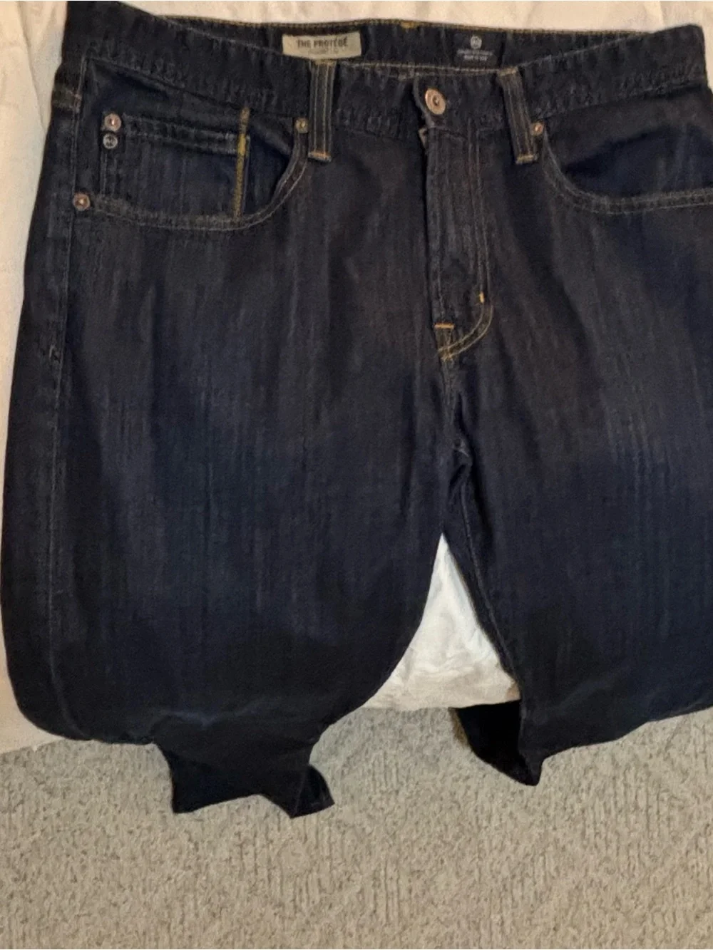Adriano Goldschmied Men’s Dark Blue Straight-Leg Jeans sustainable LA